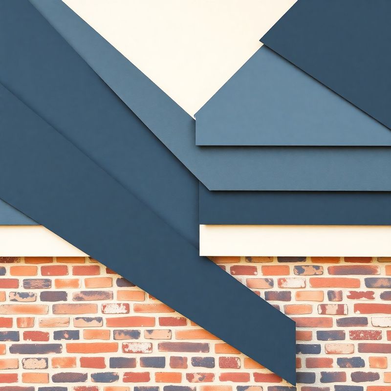 Abstrakcyjna kompozycja geometryczna w tonacji indygo symbolizująca warstwy struktur finansowych